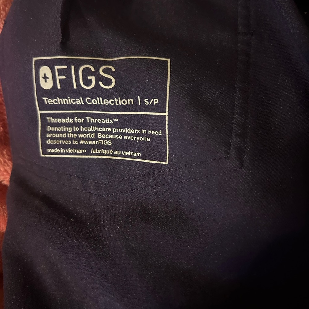 Figs Navy Technical Collection Scrub Top